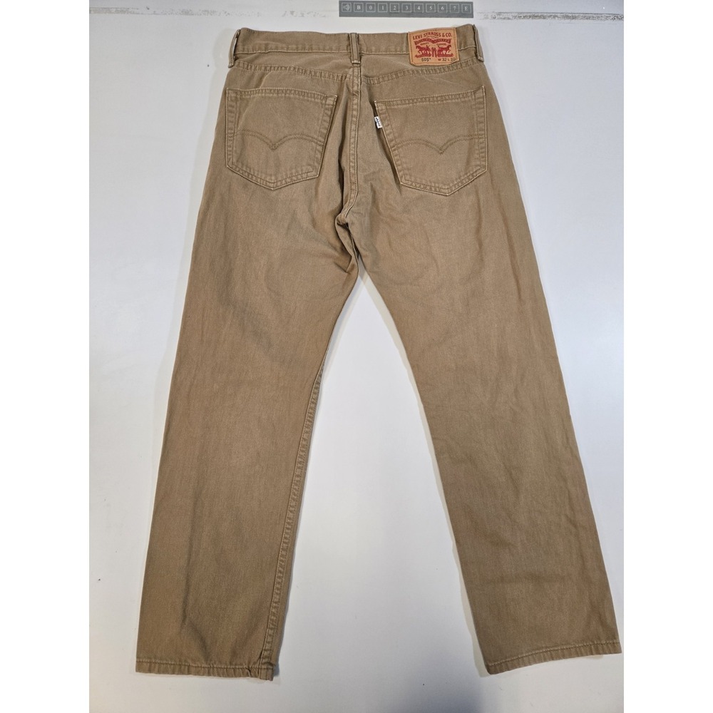 Levi's 505 Men's‎ Regular Fit Jeans Camel Khaki Size 32x30 - Picture 2 of 11